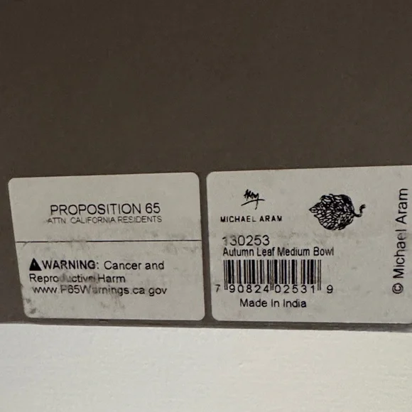 Michael Aram Autumn Leaf Design Vase - Picture 10 of 10